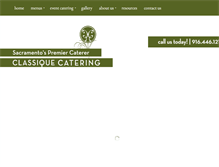 Tablet Screenshot of classiquecatering.com